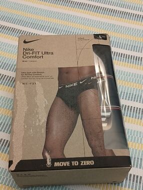 Nike Black Dri-FIT Ultra Comfort Men's Briefs 3-Pack